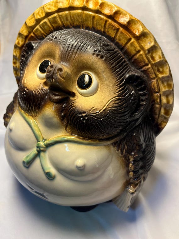 Charming Tanuki – Traditional Japanese Auspicious Figurine