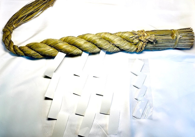 Shrine Rope Japanese Shimenawa Sacred Rope – 60cm Handmade Shinto Shrine Boundary ...