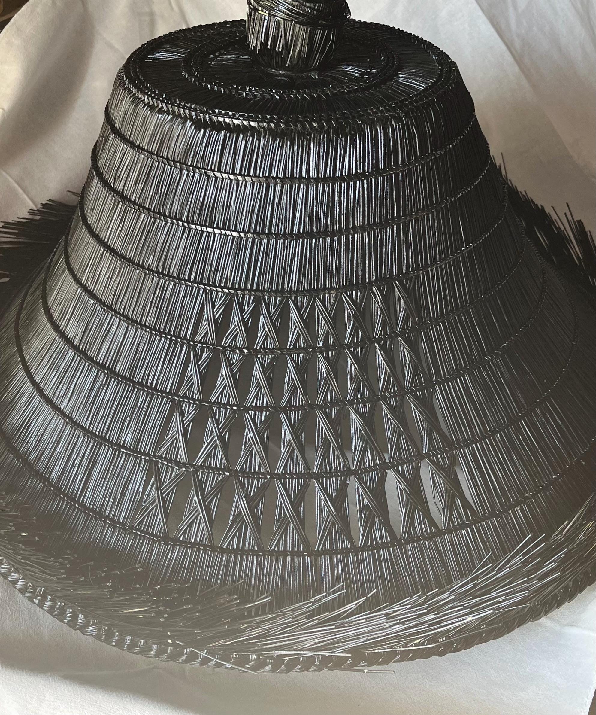 美品 KASA Hat Black ハット 帽子 カサハット Black Ronin Kasa Hat｜handmade Japanese Samurai Straw Hat - Etsy