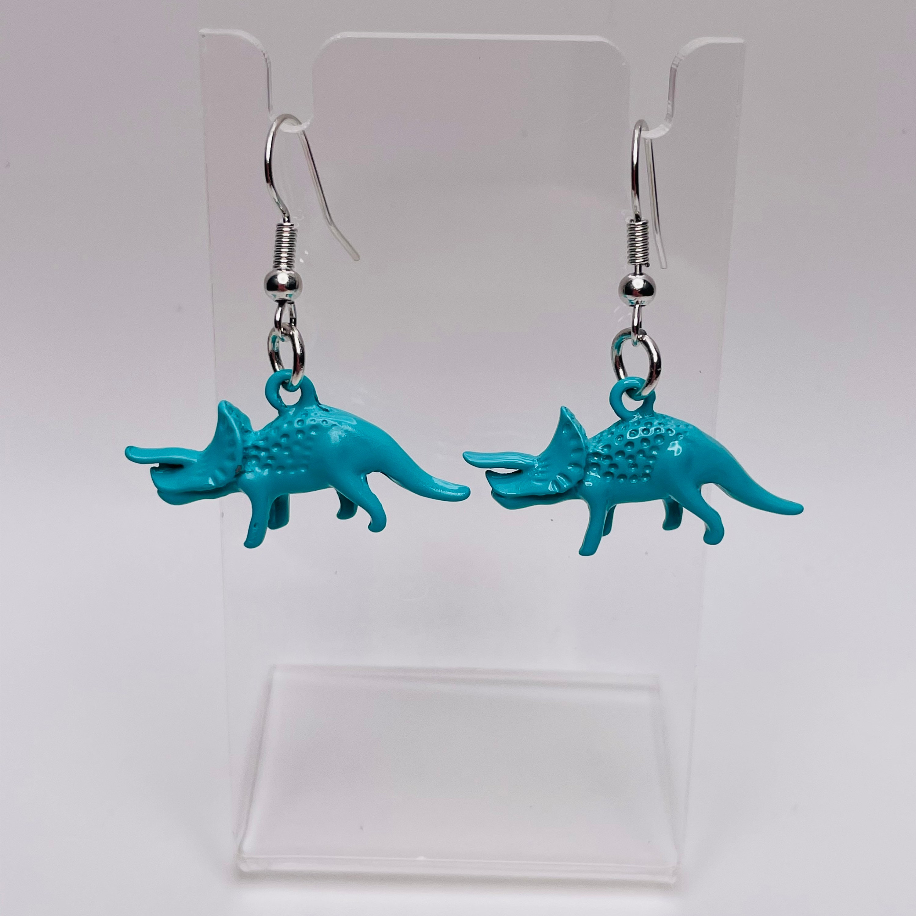 Dinosaur earrings dino earrings dino jewelry kitschy Etsy