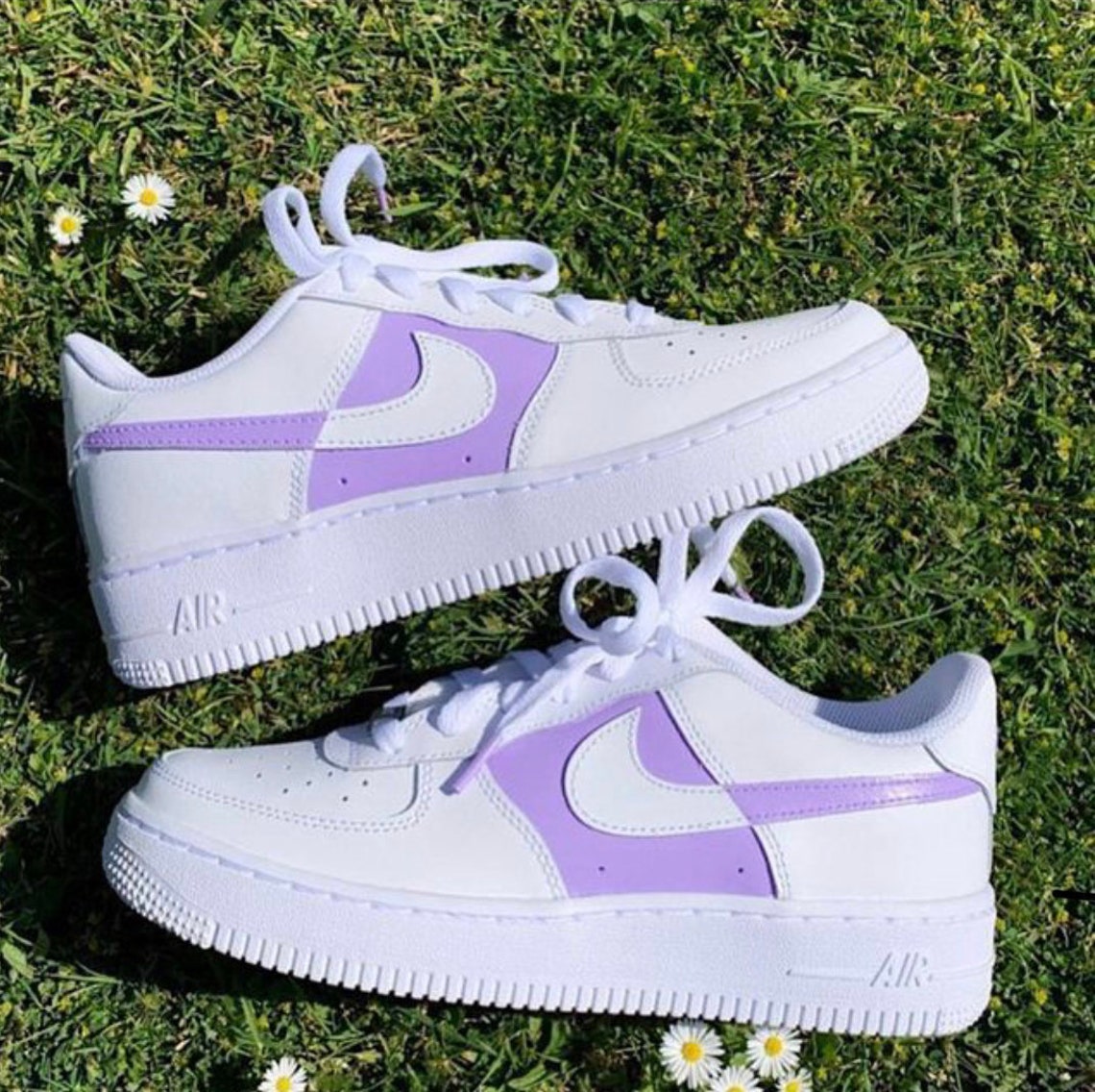 air force 1 black purple swoosh