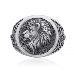 Lion Face Ring, Jewelry Lion Ring, Lion Head Ring, Animal Lion Ring, Animal Ring, Animal Jewelry, Leo Ring, Lion Jewelry, Leo Jewelry