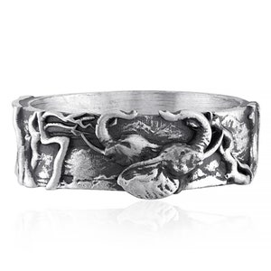 Elephant Nature Sterling Silver Ring, Elephant Jewelry ,  African Elephant, Silver Elephant Ring, Elephant Ring Band, Animal Ring, Hanmade