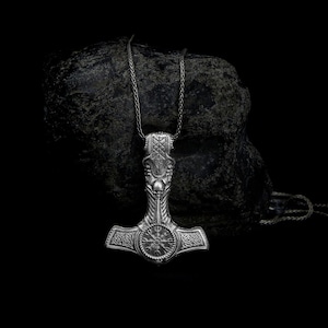Norse Thor Hammer Necklace, Hammer Of Thor, Mjölnir, Viking Necklace, Viking Jewelry, Mjolnir Pendant, Norse Jewelry, Handmade Pendant