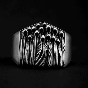 Creepy Ghost Ring, Character Jewelry, Character Ring, Ghost Ring, Spirit Ring, Goth Ring, Creepy Jewellery, Witch Ring, Gothic Jewellry