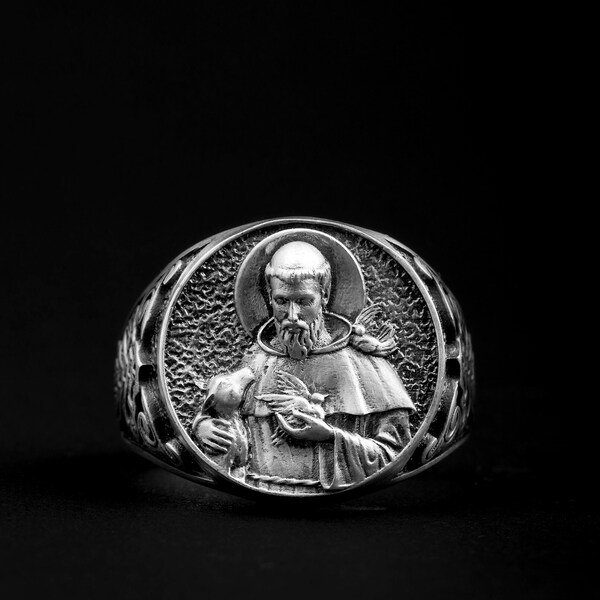 Catholic Mens Ring Etsy