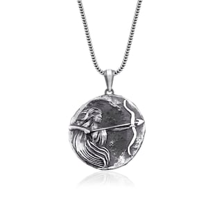 Artemis Charm Silver Necklace, Greek Mythology Goddess Necklace, Dainty Minimal Goddess Medallion, Ancient Greek Pendant Gift For Wife