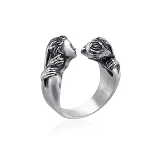 Embrace Of Love Ring, Romantic Jewelry, Love Symbol, Romantic Gift, Handmade Craftsmanship, Unique Jewelry, Gift Ring, Gift For Him