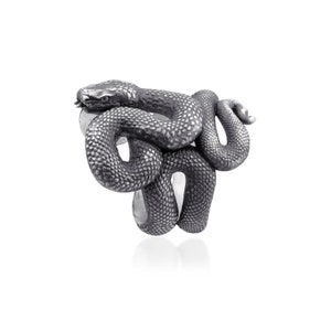 Snake Handmade Sterling Silver Ring, Snake Silver Jewelry, Serpent Jewelry, Unique Ring, Serpent Unique Animal Ring, Snake Gift Ring For Men