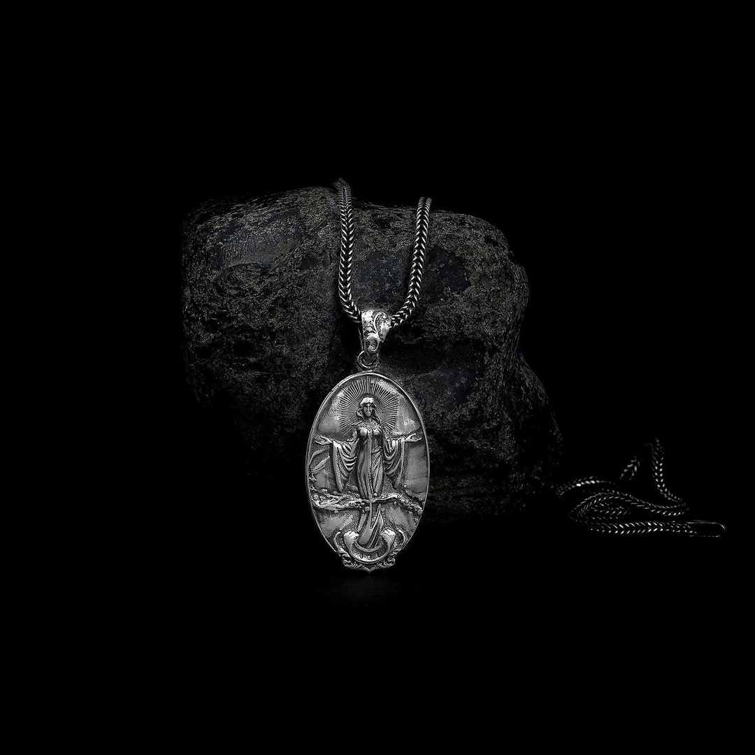 Life and Death Double Sided Necklace, Handmade Jewelry, Handmade Silver ...