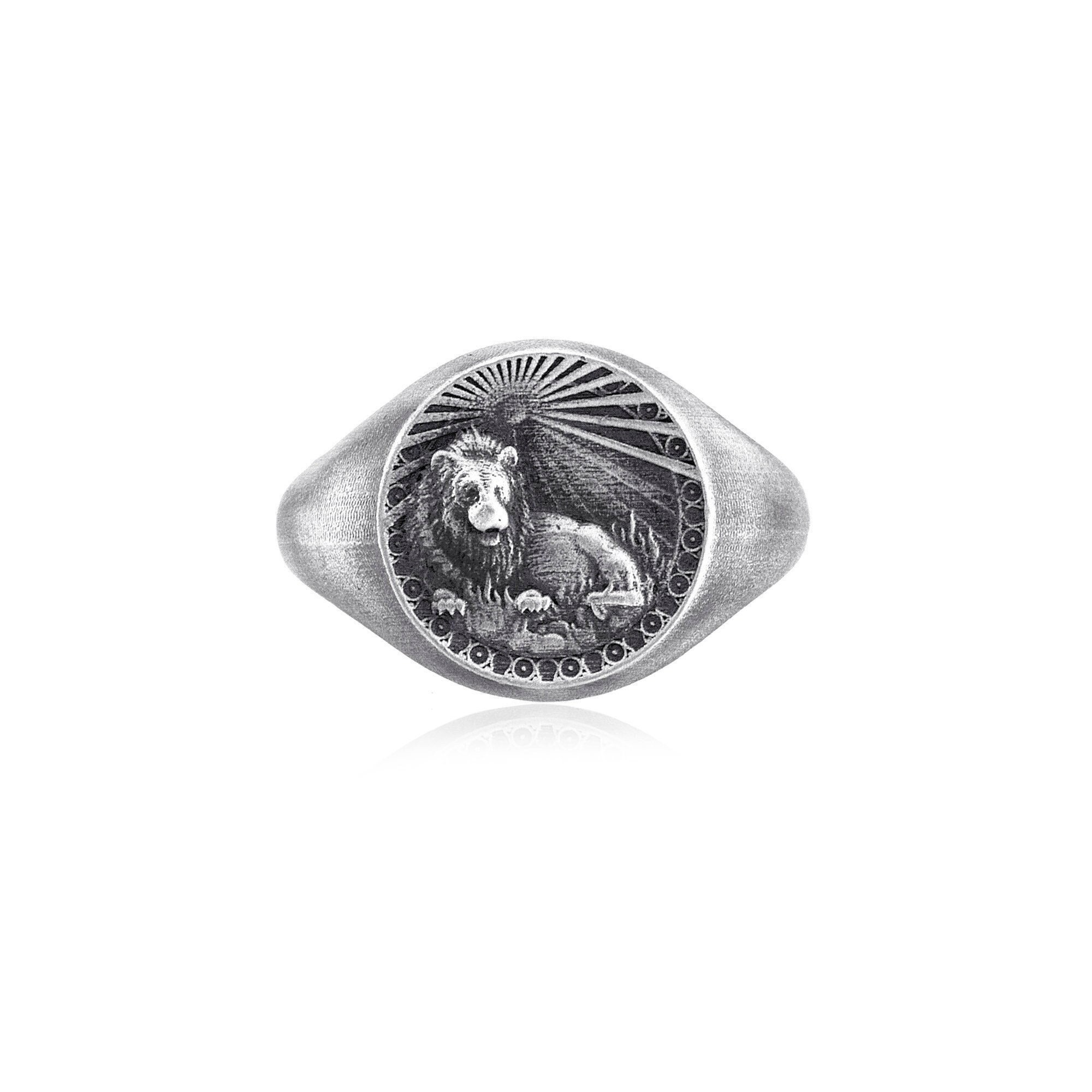 Leo 925 Silver Signet Ring, Leo Jewelry, Astrology Jewelry, Horoscope Ring For Birthday Gift, Leo, Zodiac Ring, Silver Unisex Ring,Gift Ring