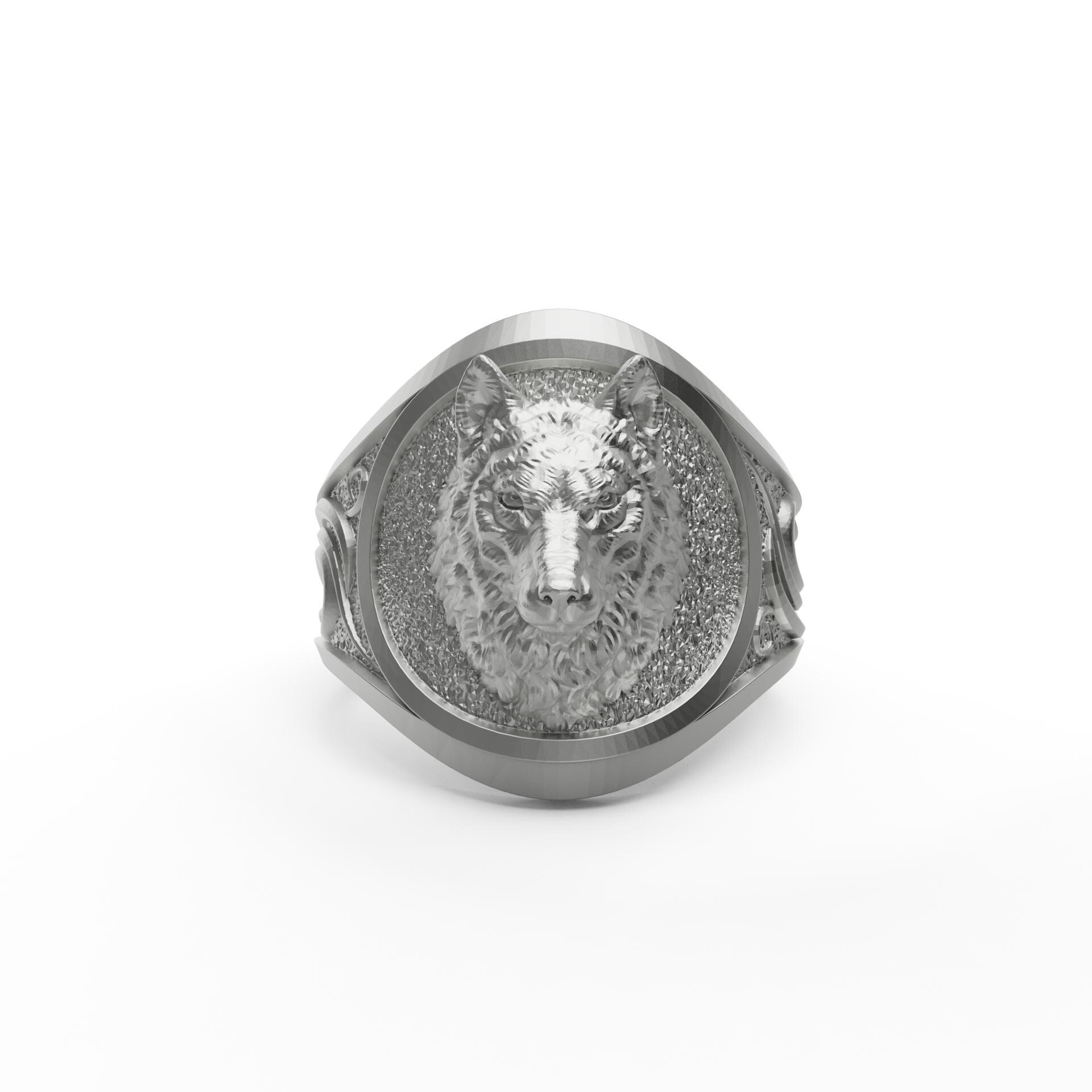 Wolf Head Ring, House Stark, Viking Jewelry, Viking Ring, Artisan
