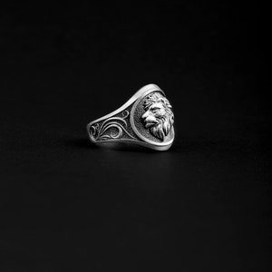 Lion Head Ring, 925 Silver Ring, African Men Ring, Handmade Men Ring, Lion Men Ring, Silver Lion Ring, Silver Mens Ring, Animal Ring 925 Silver Ring African Men Ring Handmade Men Ring Lion Men Ring Silver Lion Ring Silver Mens Ring animal ring animal