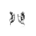 Angel and Devil Whispering Earrings, 925 Sterling Silver Mythological Studs, Good vs Evil Jewelry, Symbolic Unisex Gift product logo