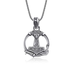Mjolnir Viking Thor Hammer Necklace, Hammer Of Thor, Mjölnir, Viking Necklace, Viking Jewelry, Mjolnir Pendant, Norse Jewelry, Handmade