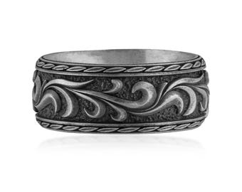 Ocean Renewal Scrollwork Ring