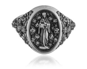 Our Lady of Roses Devotional Ring