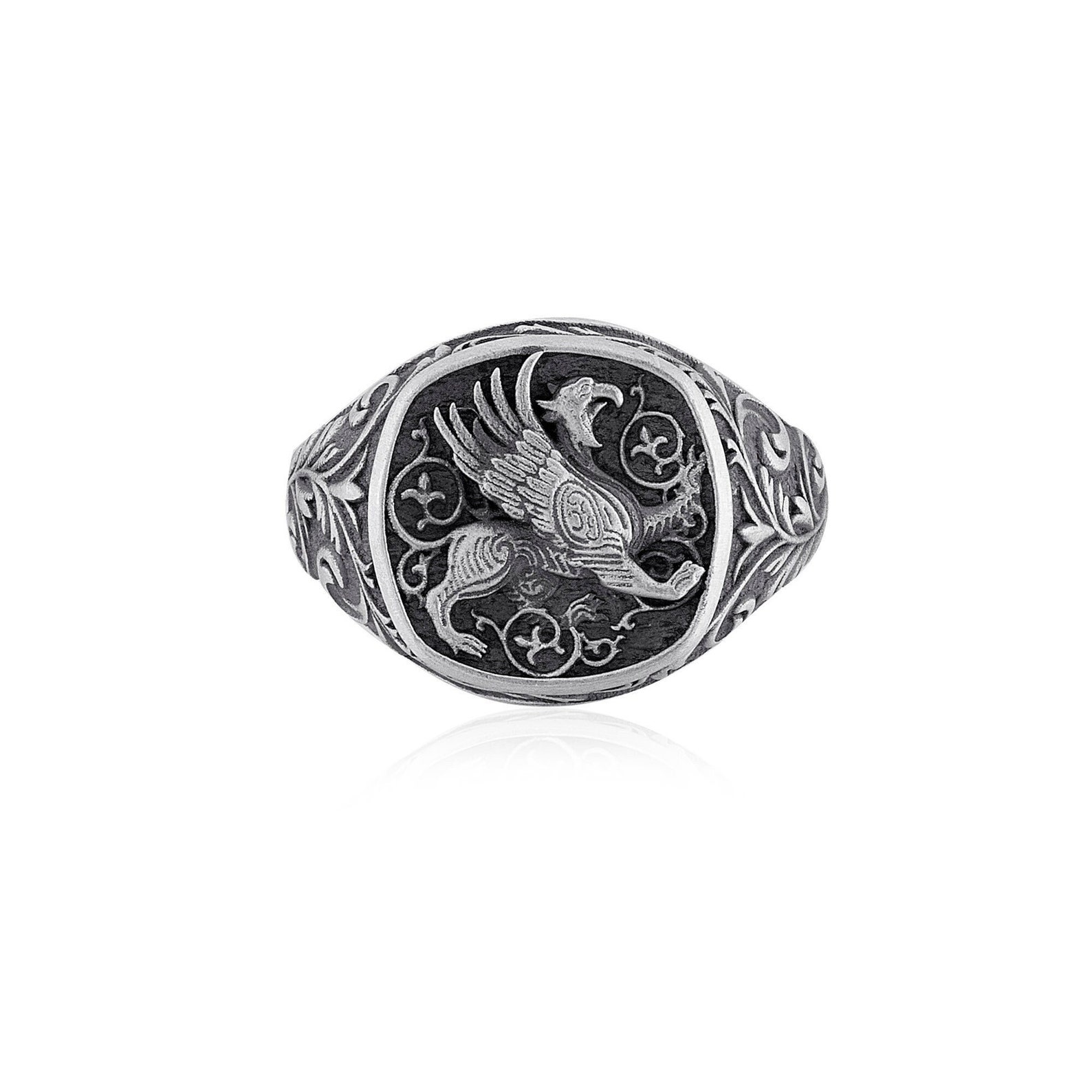 Mythology Rings Griffin Unique Signet Ring, Greek Mythology Ring, Griffin Ring, Gryphon ...