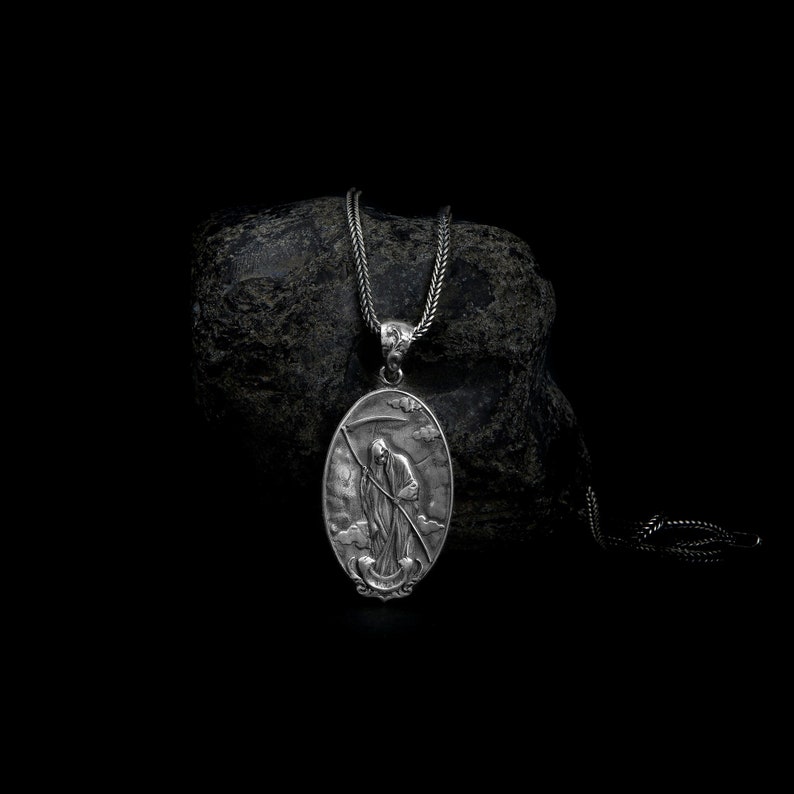 Life and Death Double Sided Necklace, Handmade Jewelry, Handmade Silver Gift, Life And Death, 925k Silver Pendant, Handmade Pendant Handmade Jewelry Handmade Silver Gift Life And Death 925k Silver Pendant skull necklace gothic pendant angel necklace