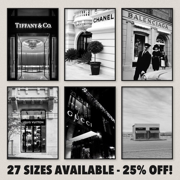 Fashion Logo Wall Art Etsy