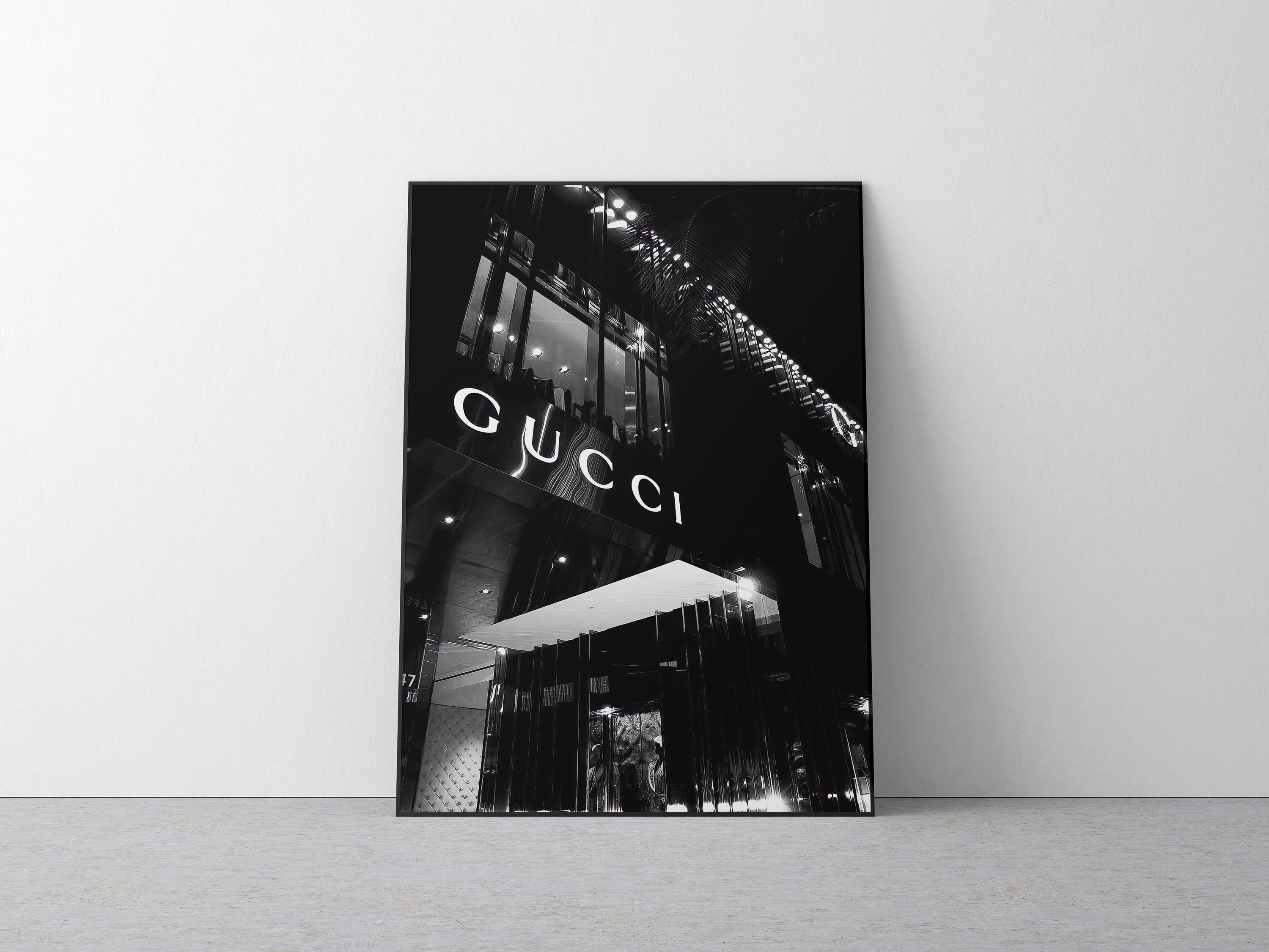 Gucci Fashion Digital Download • Luxury Brand Shop Print