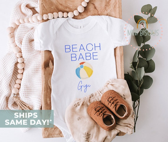 Modern Baby Clothing Personalized Beach Baby Bodysuit Cute Baby Bodysuit Funny Baby Bodysuit