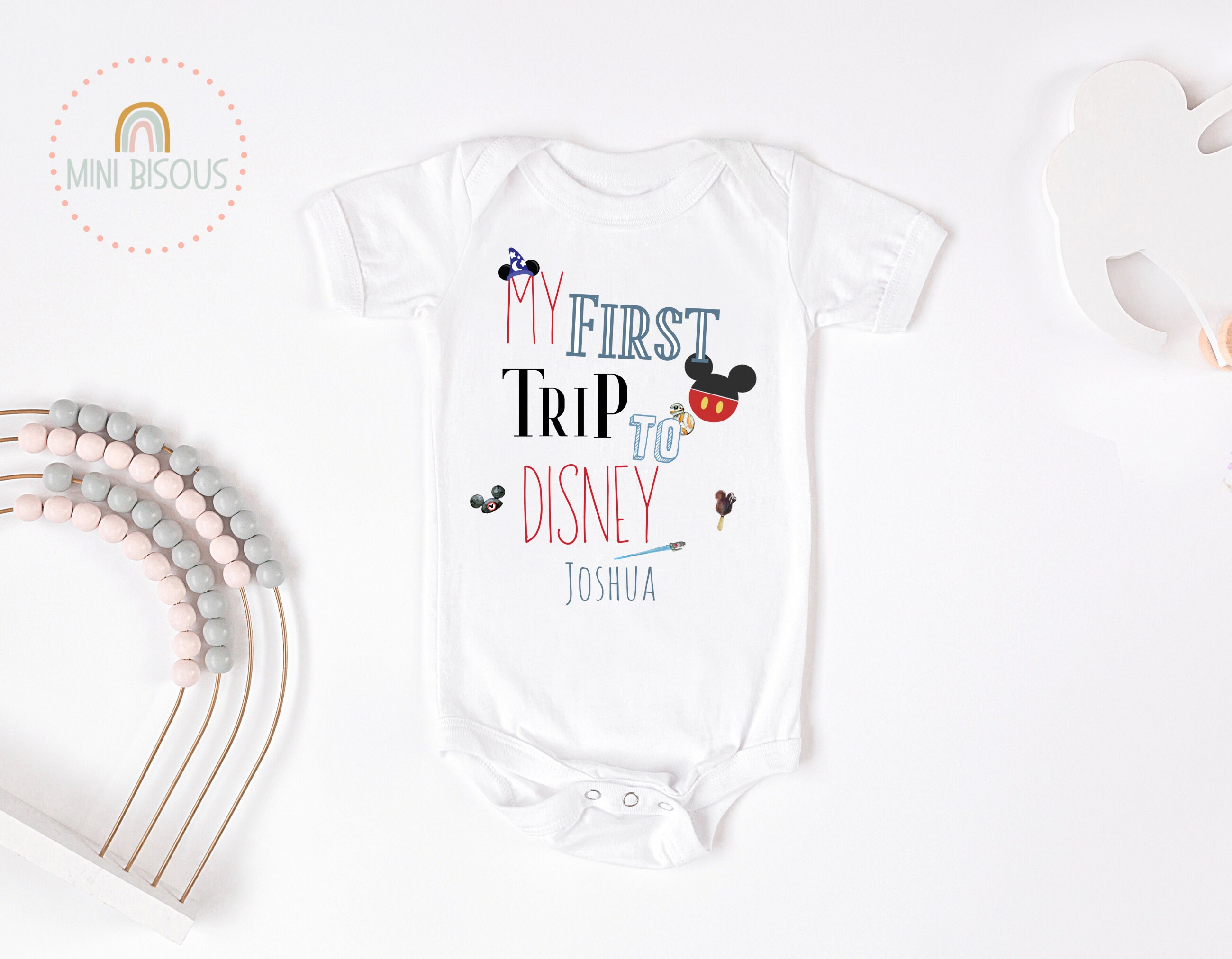 My First Disney Trip Baby Toddler t shirt, Castle Disneyworld Trip To…