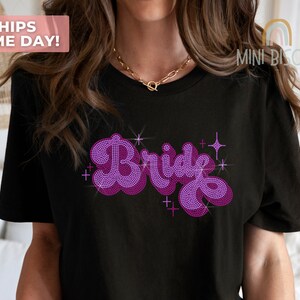 Team Bride Bling Shirts, Bride Shirt, Bachelorette Party Shirts, Bridesmaid Shirts, Bridesmaid Proposal Gift, Bachelorette Shirts, Squad Tee