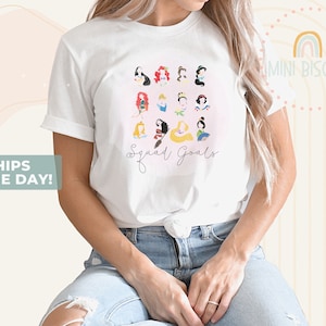 Princess Squad Goals Shirt, Princess Squad T Shirt Mouse Women Unisex Family Shirt, Disney Princess Shirts