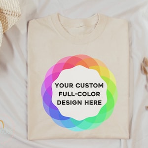 Full Color Custom Print Unisex Shirt, Custom shirts, Full color print shirt, Company logo business shirt