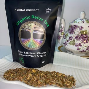Infusión desintoxicante, limpieza de hígado y riñones, depuración sanguínea, raíz de bardana, raíz de diente de león, raíz de acedera amarilla, raíz de regaliz, potenciadores del sistema inmunitario.
