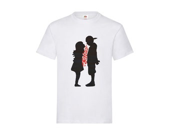 Custom Print Banksy T-Shirt (Student Made)