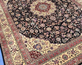 Hand Knotted Oriental Rug Kashan style 8'2"x10'2"