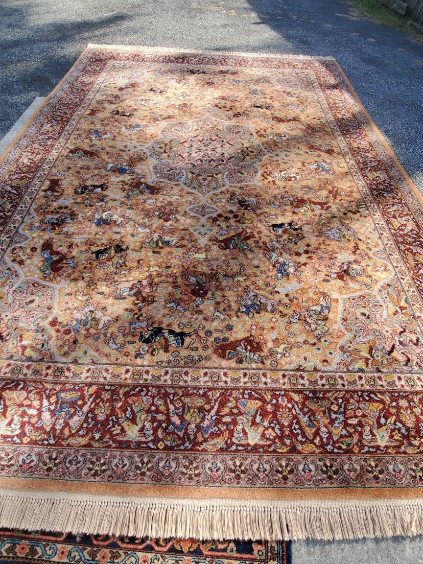 Karastan Hunt Scene 723 10'x14' Wool Rug Etsy