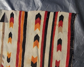 Antique Navajo Rug Dine 35"x56"