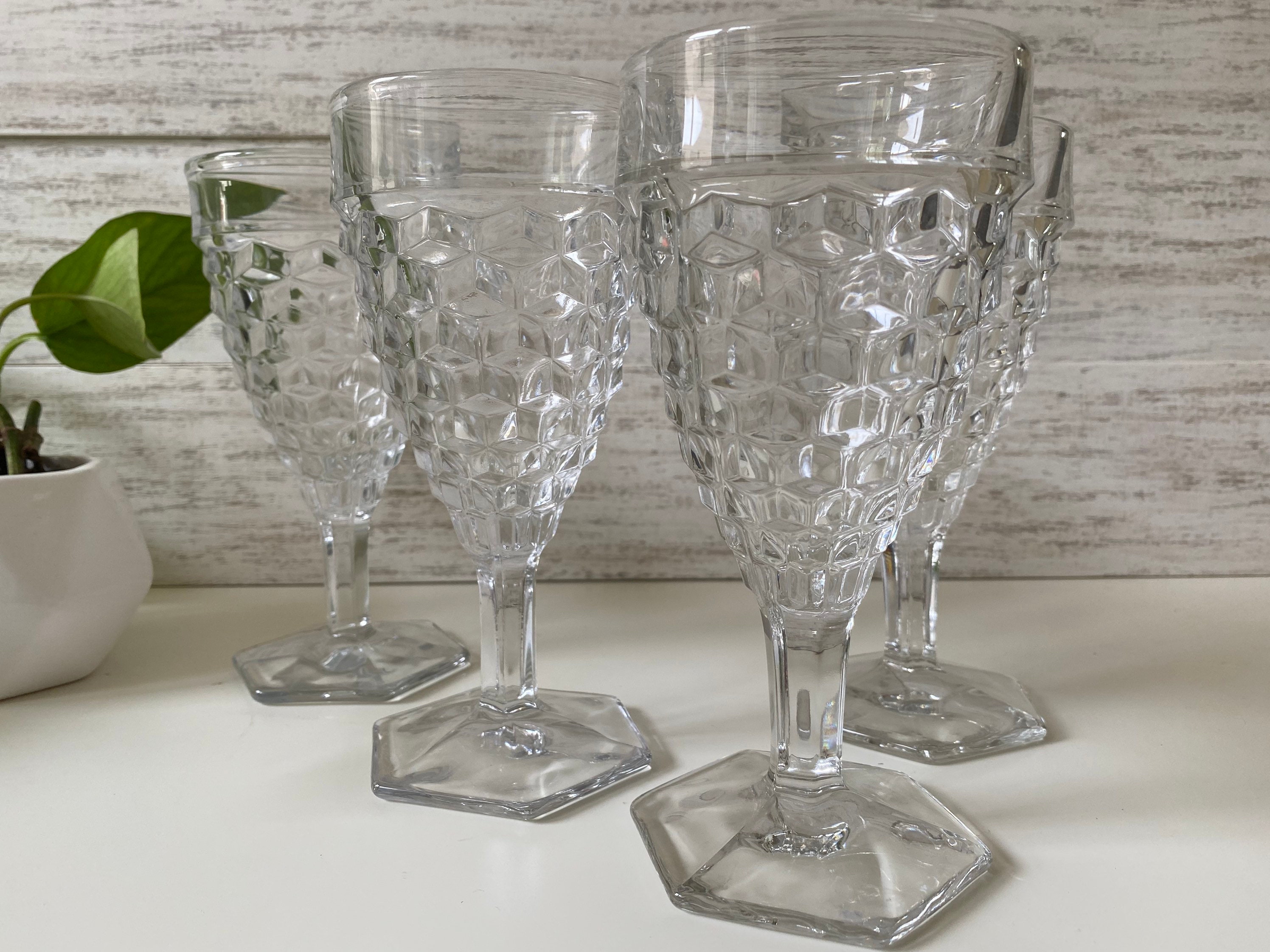 Vintage Fostoria Navarre Crystal Iced Tea Glasses, Set of 10