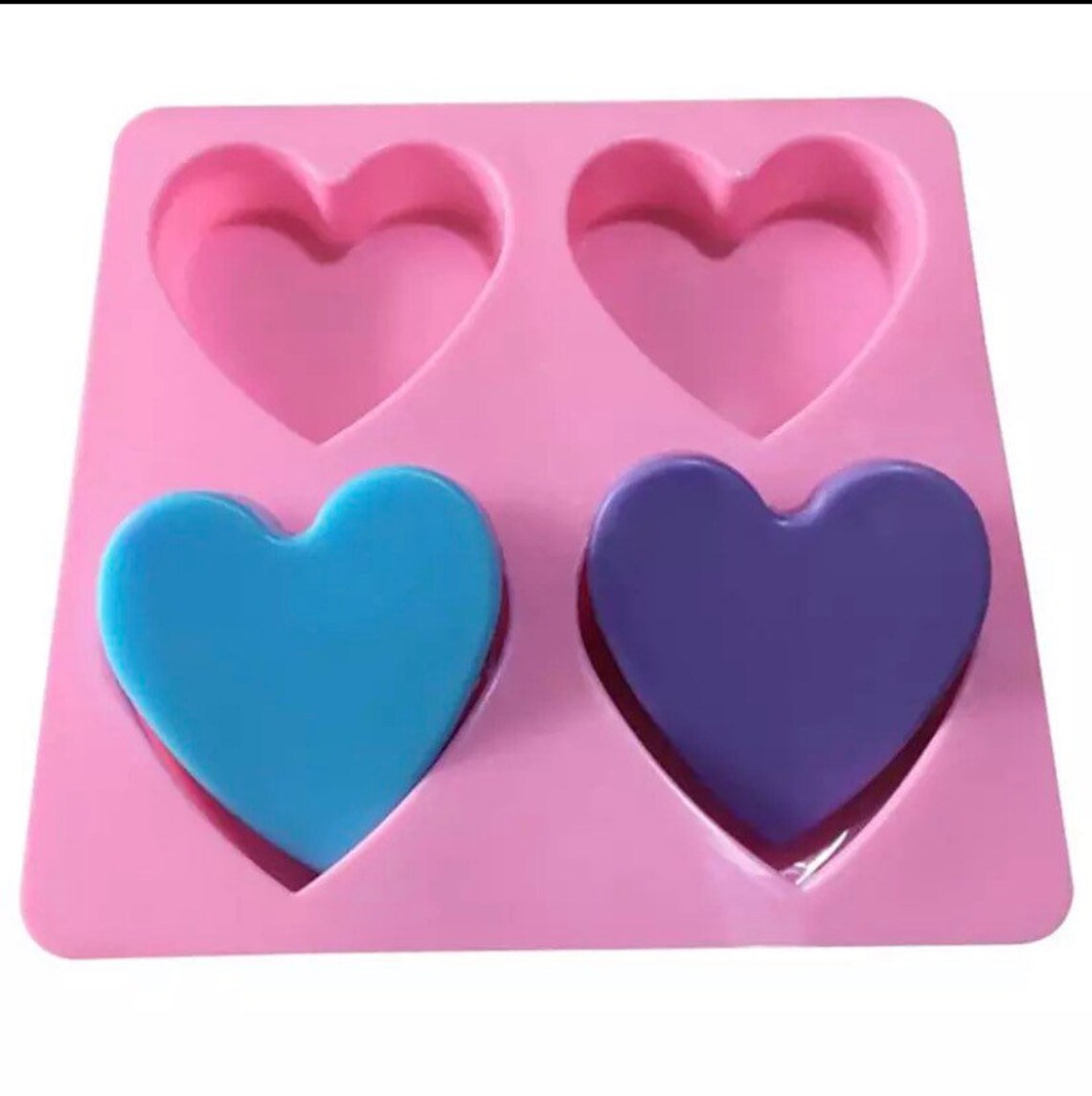 Heart Silicone Mould Ideal for Wax Melts Resin Chocolate Etsy UK