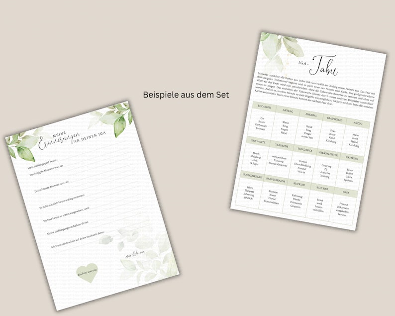 Bridal Shower Games, Greenery Bachelorette Games, Printable Wedding Games, Boho JGA Games, Fun Games for JGA Eucalyptus image 3