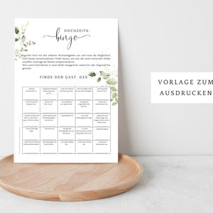 Hochzeitsbingo, unterhaltsames Hochzeitsspiel, Hochzeitsspiele für Gäste, Hochzeitsspiel Ideen für Gästespaß bei Hochzeiten, Digitaldrucke