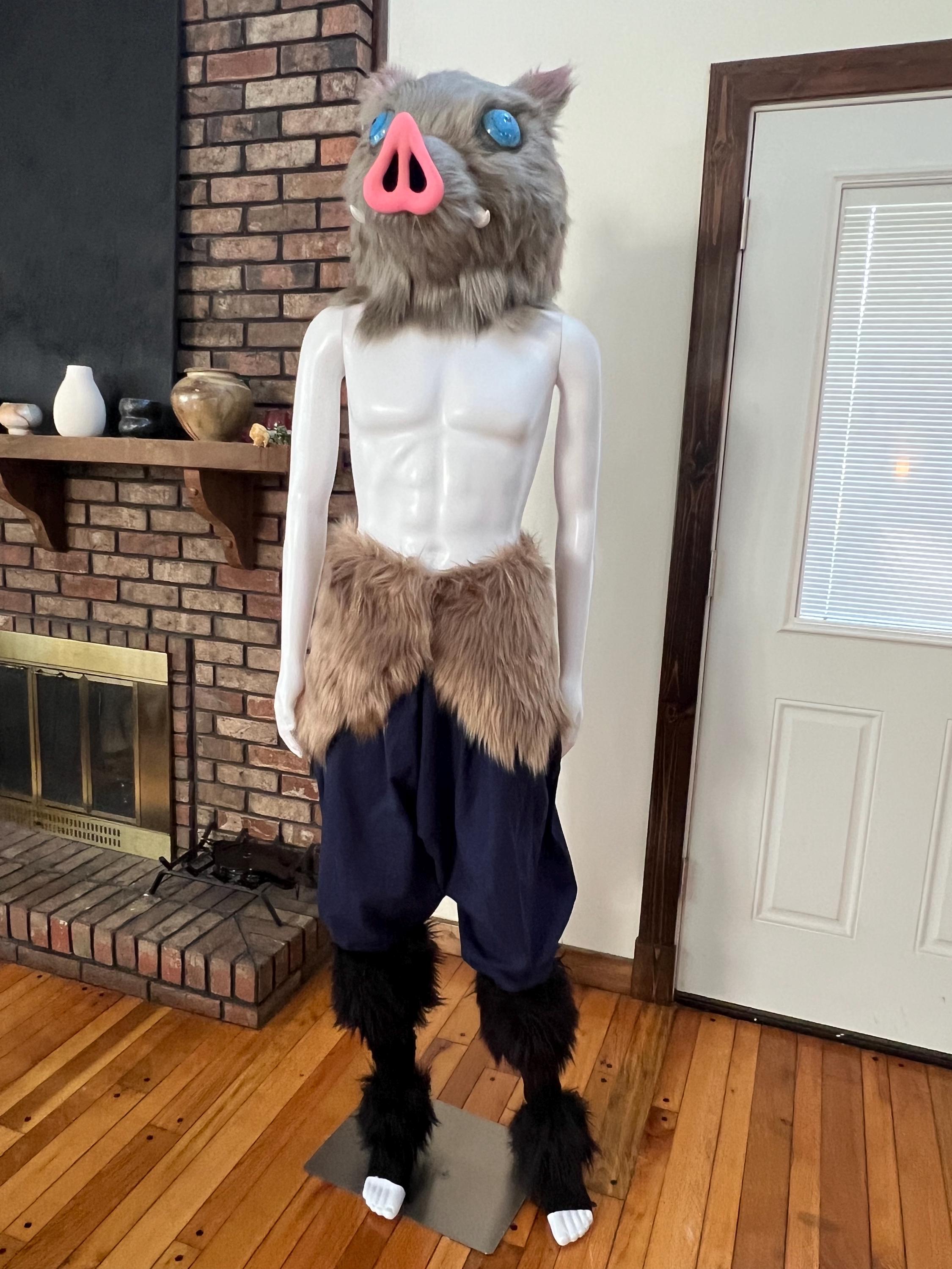 伊之助風イノシシマスク - コスプレやコレクション用 - Etsy 日本