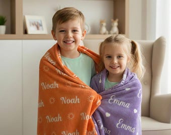 Personalized Custom Blanket,  Kids Blanket, Personalized Gift, Custom Gift, Baby Girl Blanket, Name Blanket, Girl Blanket Gift, Baby Blanket