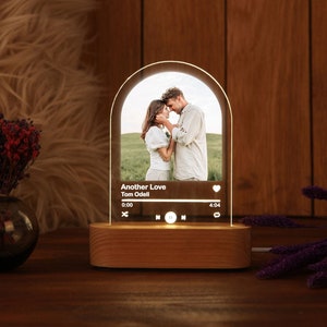 Illuminated Music Plaque as Valentine’s Day Gifts for Him or Her - Anniversary Gifts - Couples Gift - Girlfriend Gifts - Gift for Boyfriend