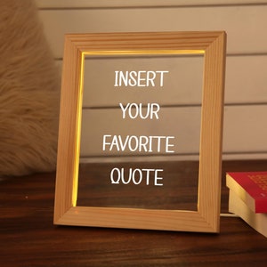 Custom Quote Night Light - Custom Typewriter Quote - Your Own Personalised Quote - Favorite Quote - Custom Quote Art - Motivational Quotes