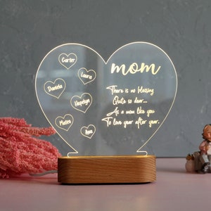 Muttertagsgeschenk Personalisiertes Acrylnachtlicht - Mama Geburtstagsgeschenkidee - Oma Nana Mutter in Liebe Geschenke von - Mama Geschenk von Kindern
