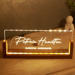 Personalized Desk Name Plate - Corporate Gifts - Promotion Gifts - Boss Gifts - New Job - Office Decor - Custom Name Gifts - Christmas Gifts