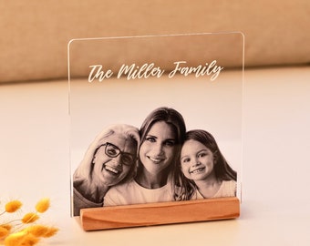 Personnalisez la plaque acrylique avec photo - Cadeau de la Saint-Valentin - Cadeau pour lui - Cadeau pour elle - Cadeau pour amoureux - Cadeaux romantiques - Cadeaux d'anniversaire