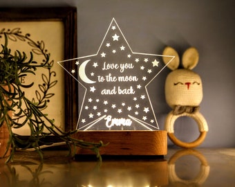 Personalized Toddler Gifts - Newborn Boy Gift - Name Gift for Kids - Unique Child Gift Ideas - Toddler Boy Gifts - Baby Room Nursery Decor