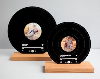 Personalized Record Display - Best Gift For Husband - Father Gift - Husband Gift  - Gift for Him - Anniversary Gift for Husband - Daddy Gift