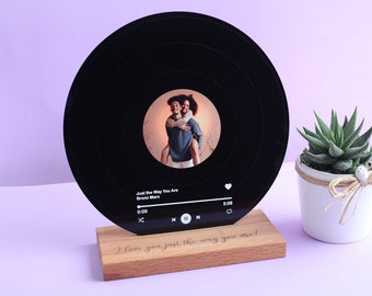 Exhibición de discos personalizada - Regalo para novia - Regalo para novio - Regalo para esposo - Regalo para él - Regalo de San Valentín - Regalo de pareja - Regalo de aniversario de boda