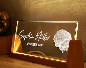 Psychology Student Graduation Gift - Brain Led Lamp - Neurology Art - Neuroscience Gifts - Anatomical Brain Lamp - Perfect Gift for Student
